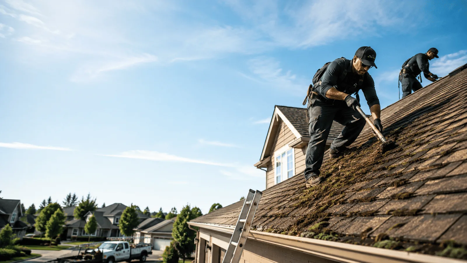 Roof Moss Removal in Bluff Springs, IL near me